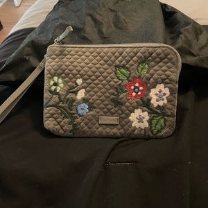 Vera Bradley Velvet embroidered wristlet